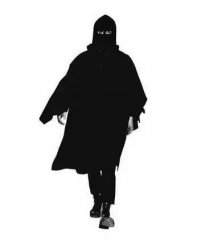 一种黑的不能再黑的材料   做件衣服穿上它