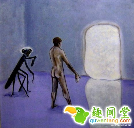 他曾经「被外星女夺走初夜」那些回忆成了一幅幅惊世画作，还生下一窝混血外星宝宝!