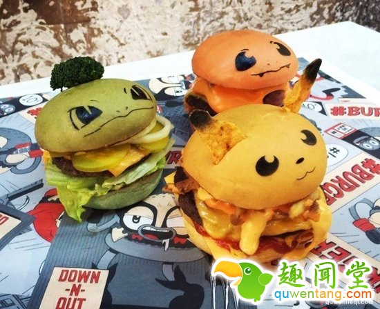 惟妙惟肖的小精灵汉堡~这么萌，你舍得下口吗？