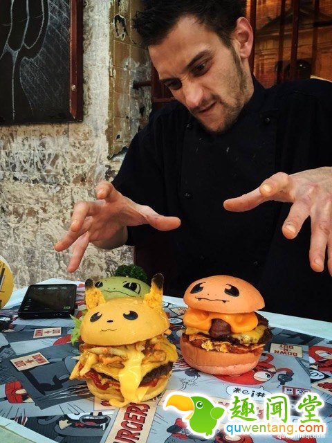 惟妙惟肖的小精灵汉堡~这么萌，你舍得下口吗？
