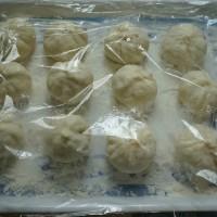 自己动手做生煎包子，脆脆的底，肉馅饱满的汤汁，一口咬下去