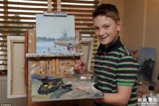 11岁神童小画家，身价上亿，人们称为小莫