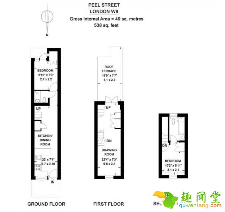 伦敦最窄的房子，只有两米宽却售价千万
