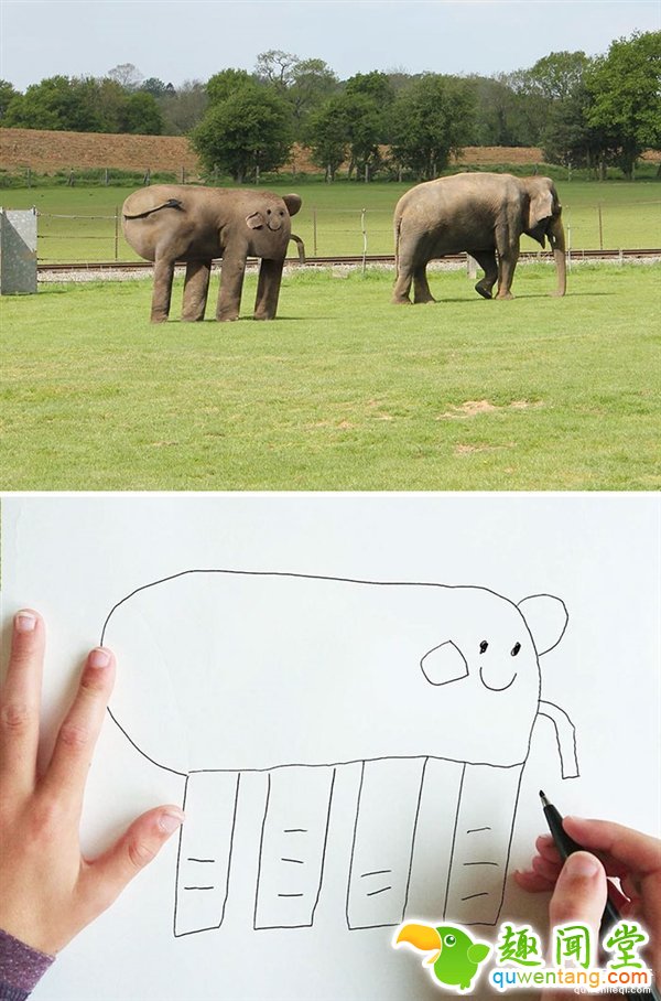 当爱画画的儿子遇上PS大神老爸 这画风我服！